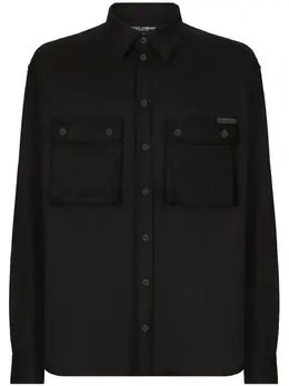 Dolce & Gabbana: Чёрная рубашка 