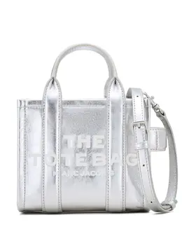 Marc Jacobs: Серебристая сумка через плечо  The