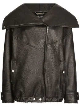 Dolce & Gabbana: Кожаная куртка  Biker