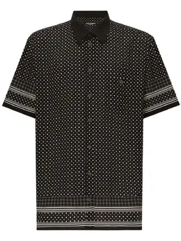 Dolce & Gabbana: Рубашка в горошек 