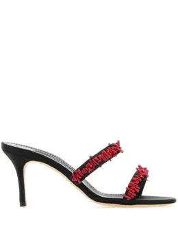 Manolo Blahnik: Чёрные сандалии 