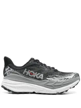HOKA: Чёрные кроссовки 