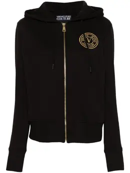 Versace Jeans Couture: Чёрная толстовка 