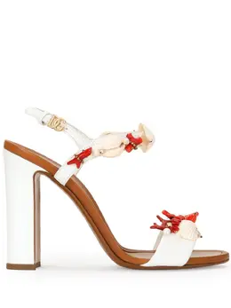 Dolce & Gabbana: Белые сандалии  Keira