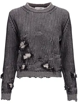 MM6 Maison Margiela: Рваный свитер 
