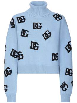 Dolce & Gabbana: Голубой свитер 