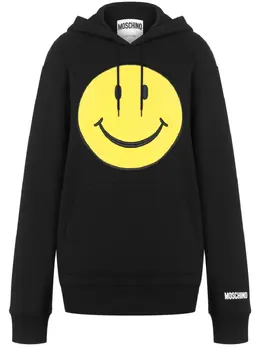 Moschino: Хлопковая толстовка  Smiley