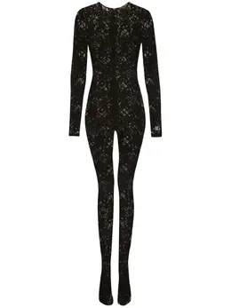 Dolce & Gabbana: Кружевное комбинезон 