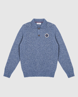 Brunello Cucinelli: Синий свитер 