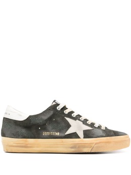 Golden Goose: Тёмные кроссовки  Superstar sneakers
