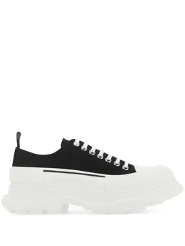 Alexander McQueen: Чёрные кроссовки  Tread Slick