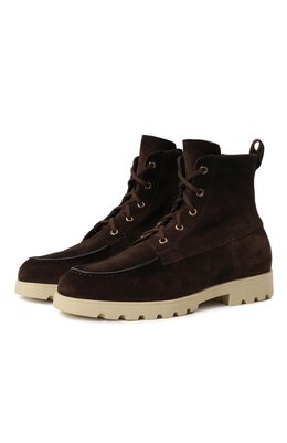 Santoni: Коричневые ботинки 
