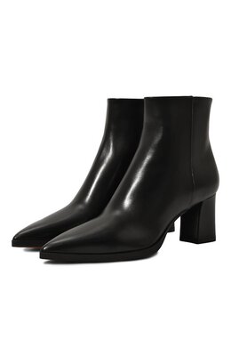 Santoni: Чёрные ботинки 
