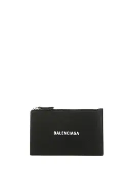 Balenciaga: Чёрный картхолдер 