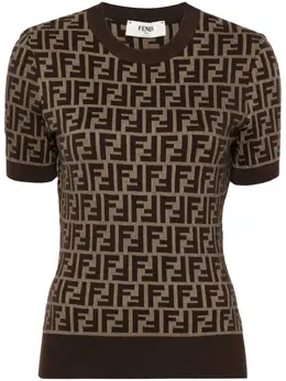 FENDI: Трикотажный топ  FF