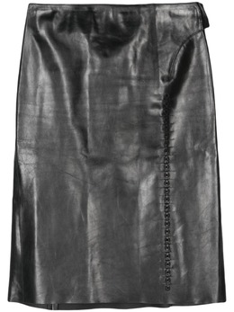 Gucci Pre-Owned: Кожаная юбка 