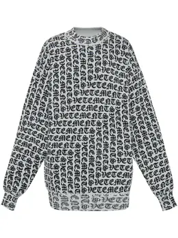 VETEMENTS: Чёрный свитер 