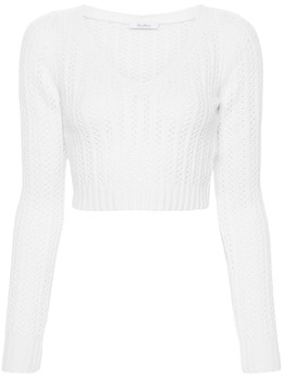 Max Mara: Белый свитер 