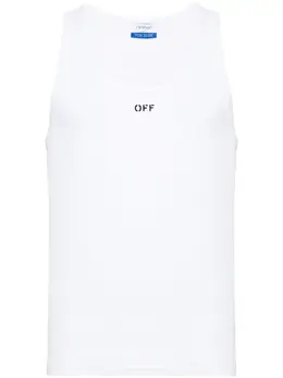 Off-White: Белая майка 