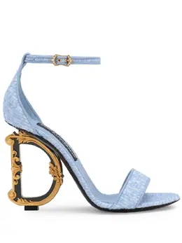 Dolce & Gabbana: Светлые сандалии  Baroque DG