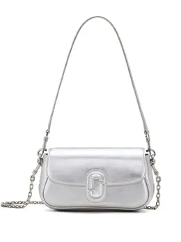 Marc Jacobs: Серебристая сумка  The Metallic