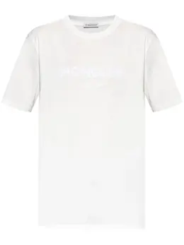 Moncler: Футболка с принтом 