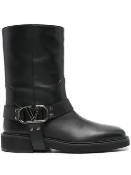 Valentino Garavani: Чёрные ботинки 