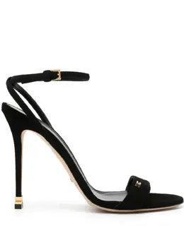 Elisabetta Franchi: Чёрные сандалии 