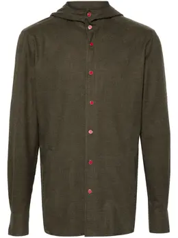 Kiton: Толстовка цвета хаки 