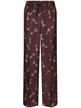 Dolce & Gabbana: Брюки с принтом 