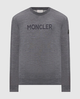 Moncler: Сірі светри 