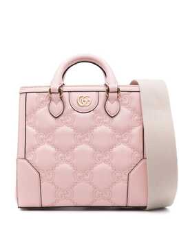 Gucci: Розовая сумка на руку  GG