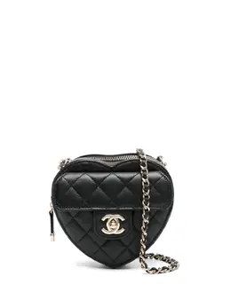 CHANEL Pre-Owned: Чёрная сумка через плечо 