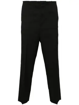 MM6 Maison Margiela: Чёрные брюки 