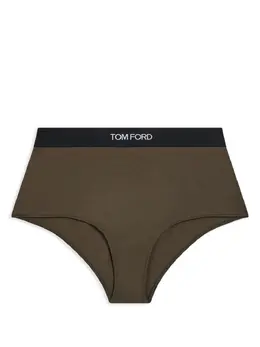 TOM FORD: Зелёные трусы  Logo