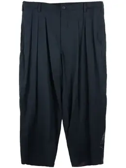 Yohji Yamamoto: Брюки с принтом 