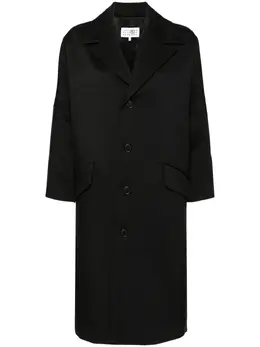 MM6 Maison Margiela: Чёрное пальто 