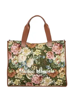 Maison Margiela: Сумка-шоппер с растительным принтом 