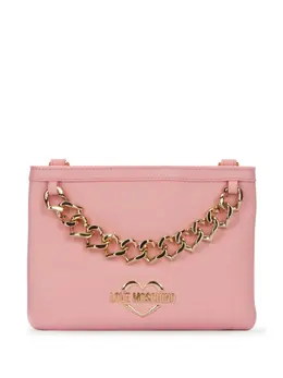 Love Moschino: Розовая сумка-шоппер 