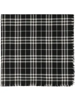 Burberry: Чёрный шарф 