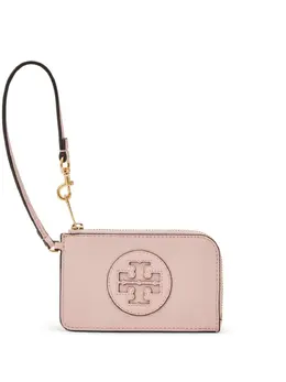 Tory Burch: Розовый картхолдер  Ella