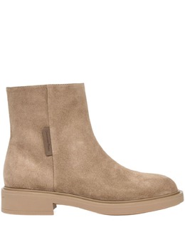 Gianvito Rossi: Бежевые ботинки 