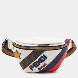 Fendi: Белая поясная сумка 