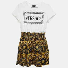Versace: Белая футболка  Baroque
