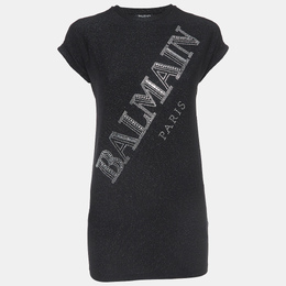 Balmain: Чёрная футболка 