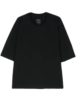 Homme Plissé Issey Miyake: Чёрная футболка 