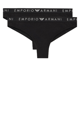 EMPORIO ARMANI Underwear: Чёрные трусы 