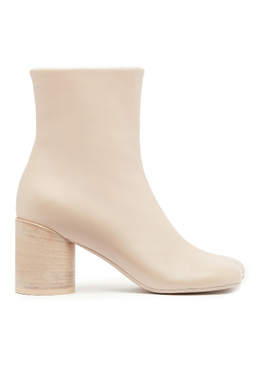 MM6 Maison Margiela: Бежевые ботинки 