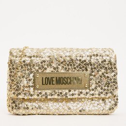 Love Moschino: Золотой клатч 