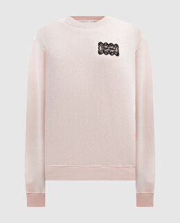 Off-White: Рожеві світшоти 